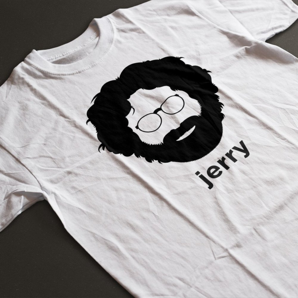 Grateful Dead Jerry Garcia T-Shirt. White. Multiple Sizes. Same or Next Day Ship